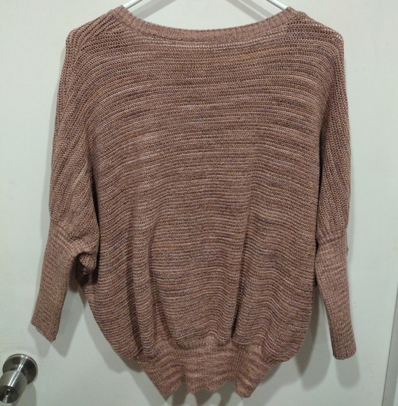 Prana Women's Cloud Blush Deep V Back Coronet Sweater S-Casual Travel Slouchy - Picture 1 of 7